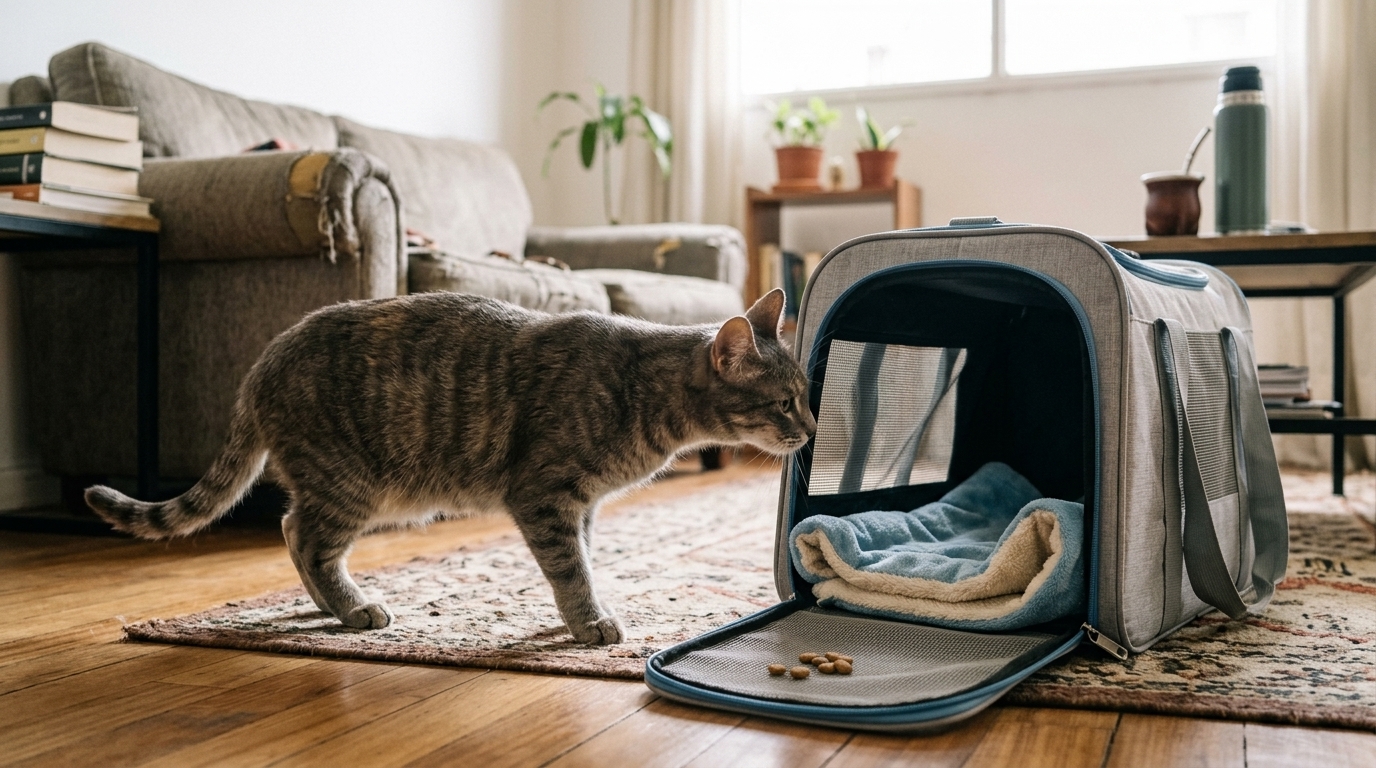 🐱 ¿Cómo acostumbrar a tu gato al transportín (Transportadora) sin generarle estrés?