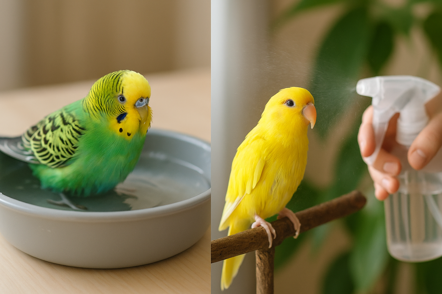 ¿Por qué es importante bañar a tu ave regularmente?