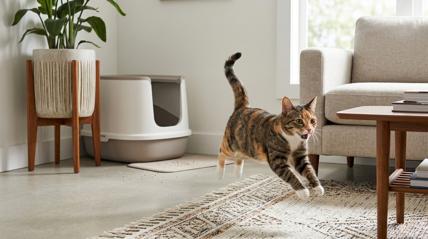 🐱 «Cacaeuforia» en gatos: ¿Modismo gracioso o señal de alerta?