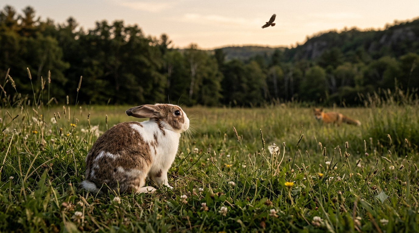 🐰 ¿Pensás que un conejo doméstico puede vivir en libertad? La realidad es muy distinta.