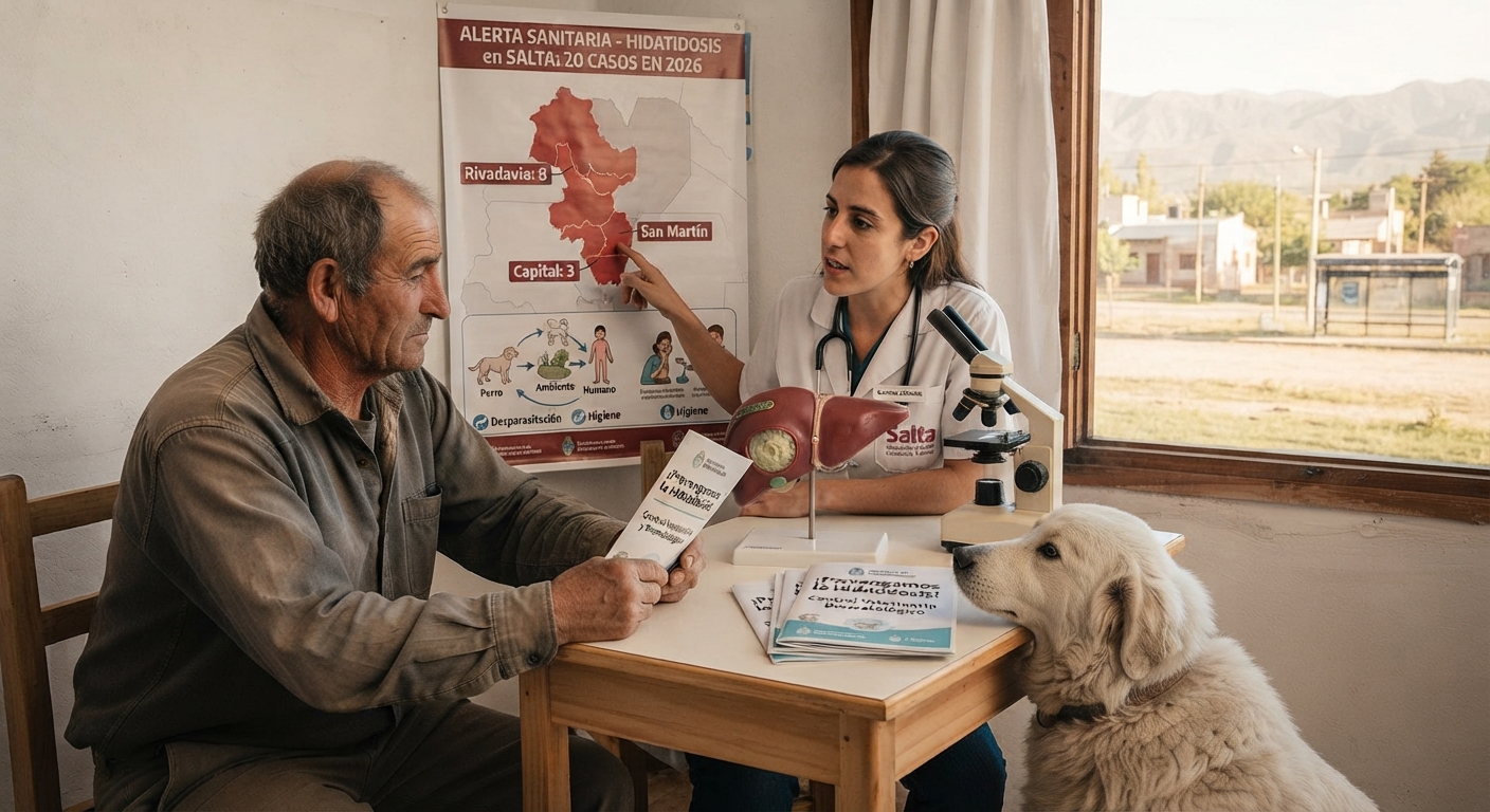 ⚠️ Alerta sanitaria en Salta: ya se registran 20 casos de hidatidosis en lo que va del año y preocupa su presencia en zonas urbanas