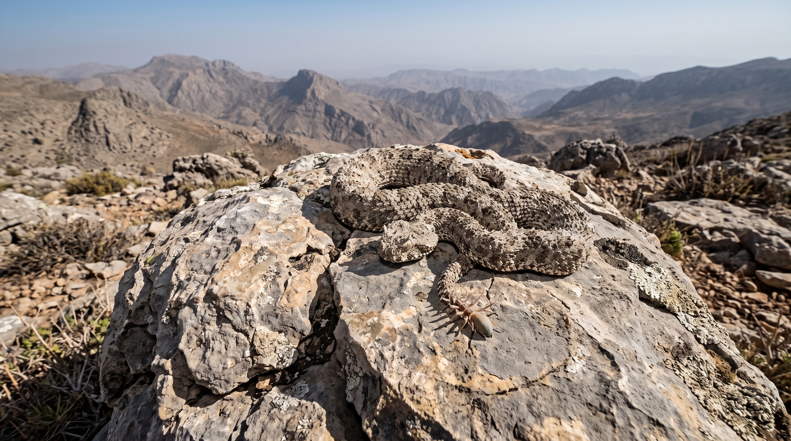 🐍 Irán: la víbora que imita una araña con su cola para atraer a sus presas