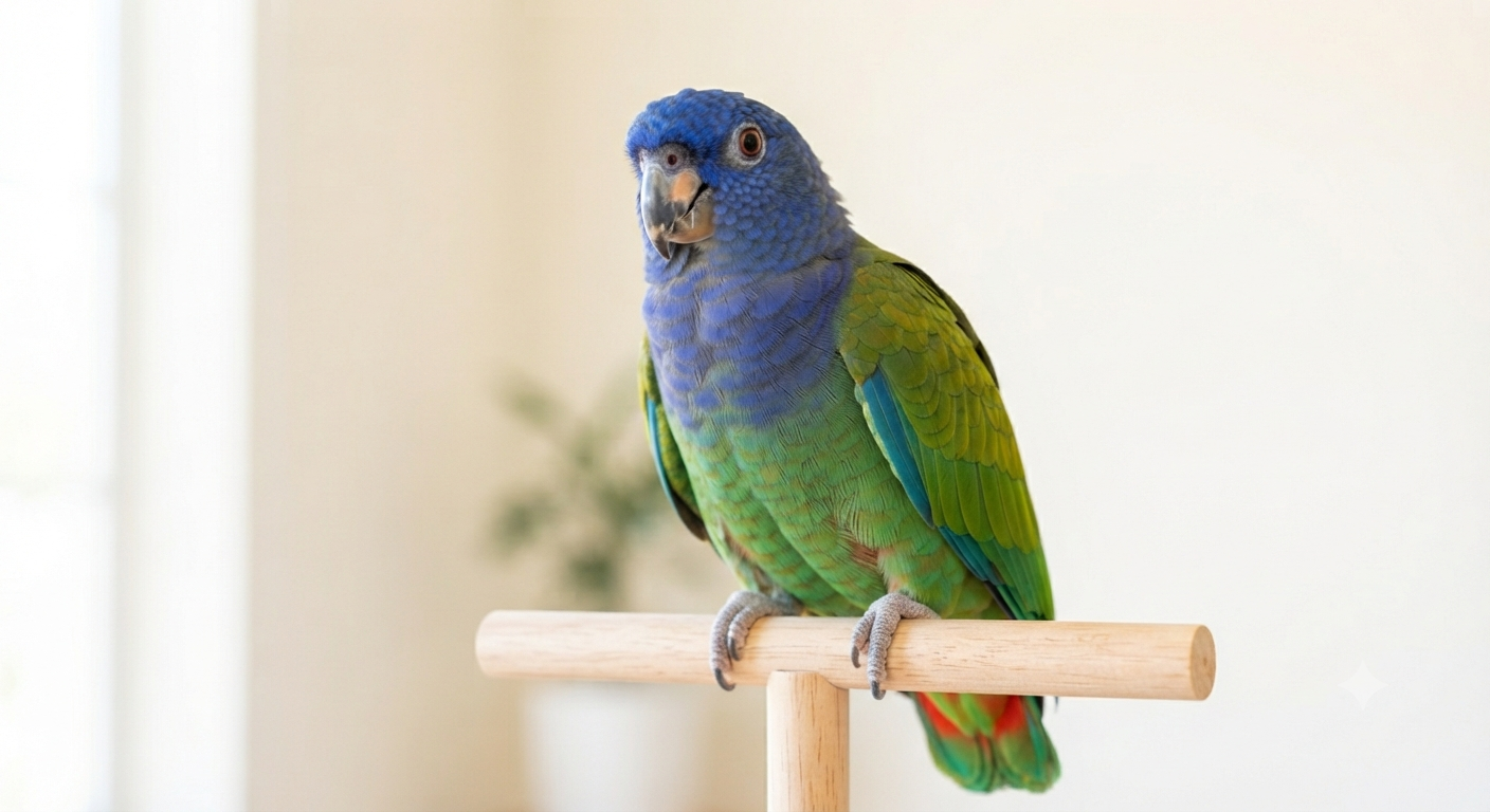 Imagen de Pionus de cabeza azul